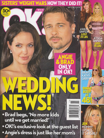 Illustration for article titled Brad & Angelina's Wedding: A Seven-Year History Of Rumormongering